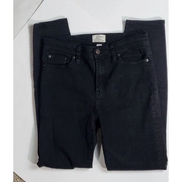 J. Crew Lookout Black High-Rise Skinny Denim Jeans Size 28 - Picture 3 of 11